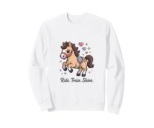 Ride Train Shine Cute Pony - Attrezzo per Equitazione Felpa