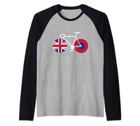 Ride UK, Design per Appassionati di Ciclismo su Strada e Città Maglia con Maniche Raglan