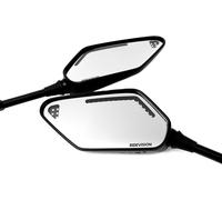 Ride Vision 2.0, Specchio retrovisore con display a LED male Nero