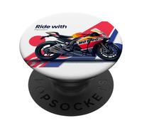 Ride With Passion: Abbracciare il viaggio e la destinazione Tee PopSockets PopGrip Adesivo