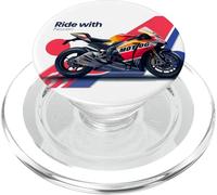 Ride With Passion: Abbracciare il viaggio e la destinazione Tee PopSockets PopGrip per MagSafe