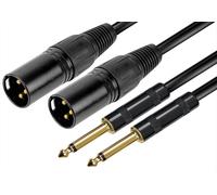 RIDEM CAVO AUDIO 2 X XLR M / 2 X 6.3MM - 3MT (RDM C103)**PUOI PAGARE ANCHE ALLA CONSEGNA!!!**