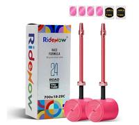 RideNow 700C - Tubo flessibile per bicicletta in TPU, compatibile con 700 x 18/23/25/28C, 24 g, ultra leggero, con valvola Presta da 85 mm, in metallo