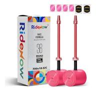 RideNow Tubo flessibile in TPU da corsa da 36 g, compatibile con 700 x 18/23/25/28/30/32C, 2 confezioni da 700 C, ultra leggero, con valvola Presta da 45/65/85 mm, in metallo