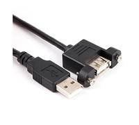 RIDENS USB 2.0 Cavo di Estensione da Maschio a Femmina con Pellicola a Vite Foglio+Intrecciata schermata 30 cm 50 cm 1m 2m 3m 5m (Size : 3m)