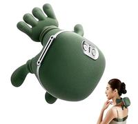 RIDEONMOP Massaggiatore per spalle, collo, gambe, massaggiatore Shiatsu schiena e collo per alleviare il dolore ai tessuti profondi, massaggio elettrico 4D impastante, cuscino per massaggio
