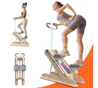 RIDEONMOP Stepper per esercizi a casa, pieghevole, per allenamento completo, scala cardio verticale con pedali regolabili, pendenza e resistenza