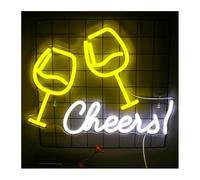 Riderai insegna luminosa al neon Evviva l'insegna al per neon a LED alimentata da una lampada da parete in acrilico per bar matrimoni club, feste