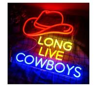 Riderai insegna luminosa al neon Lunga vita ai cowboy per insegne al per neon luci a LED decorazione murale per ristoranti bar feste di ballo lampade artistiche