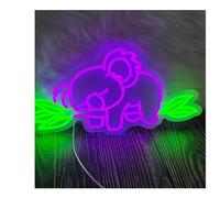 Riderai insegna luminosa al neon Per insegne al Per neon Koala con simpatici animali luminosi per le vacanze in camera da letto(G)