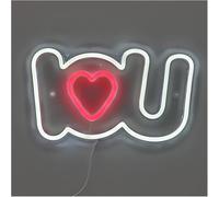 Riderai insegna luminosa al neon Per la lampada al neon prestito parola I Heart U per insegna