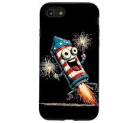 Ridere fuochi d'artificio con fuoco ed esplosione Custodia per iPhone SE (2020) / 7/8