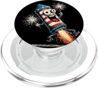 Ridere fuochi d'artificio con fuoco ed esplosione PopSockets PopGrip per MagSafe