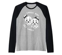 Ridere Ora piangere Dopo Hobo Chicano Clown Maglia con Maniche Raglan