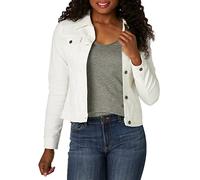 Riders by Lee Indigo Denim Jacket Camicia Button-Down, Bianco, Large da Donna
