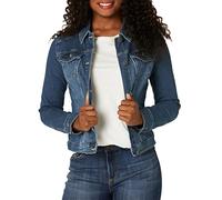 Riders by Lee Indigo Giacca di Jeans, Weathered-Blu Medio, Medium da Donna