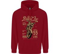 Riders Inc Felpa Per Bambini Moto Cafe Racer Biker