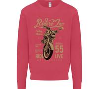 Riders Inc Felpa Per Moto Cafe Racer Biker Bambini Ragazzi E Ragazze