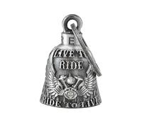 RiderVibe Campanello portafortuna per moto, modello unico, può essere utilizzato come accessorio per moto o portachiavi, nan, Taglia unica