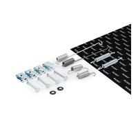 RIDEX 1502A0003 Kit accessori Ganasce freno Posteriore con molla per FORD Fiesta Mk4 Hatchback (JAS, JBS)