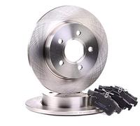 RIDEX 3405B0040 Serie/Kit Kit dischi e pastiglie Posteriore con molla con lamierino anticigolío Compatibilità con VW Transporter V Bus 7HB, 7HJ, 7EB, 7EJ, 7EF, 7EG, 7HF, 7EC