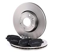 RIDEX 3405B0054 Kit dischi e pastiglie Assale anteriore senza viti/bulloni ventilato