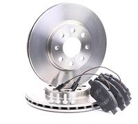 RIDEX 3405B0127 Kit dischi e pastiglie Assale anteriore senza viti/bulloni ventilato