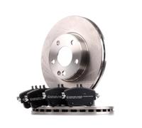 RIDEX 3405B0441 Kit dischi e pastiglie Assale anteriore senza viti/bulloni ventilato