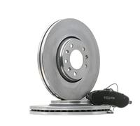 RIDEX 3405B0882 Kit dischi e pastiglie Assale anteriore senza viti/bulloni ventilato