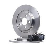 RIDEX 3405B1021 Kit dischi e pastiglie Assale posteriore con bulloni pinza freno con lamierino anticigolío pieno