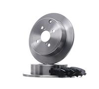 RIDEX 3405B1453 Kit dischi e pastiglie Assale posteriore senza viti/bulloni pieno