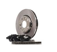 RIDEX 3405B1461 Kit dischi e pastiglie Assale anteriore con clip pistone ventilazione interna