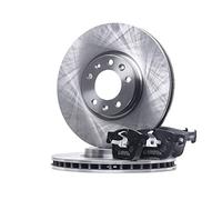 RIDEX 3405B1495 Kit dischi e pastiglie Assale anteriore senza viti/bulloni ventilato