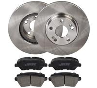 RIDEX 3405B1940 Kit dischi e pastiglie Assale anteriore con lamierino anticigolío con ventilazione esterna