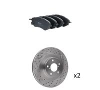 RIDEX 3405B2755 Kit dischi e pastiglie