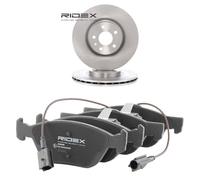 RIDEX 3405B2791 Kit dischi e pastiglie Assale anteriore senza viti/bulloni ventilazione interna