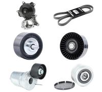 RIDEX 4172P0010 Pompa acqua + Kit cinghia Poly V