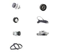 RIDEX 4172P0032 Pompa acqua + Kit cinghia Poly V