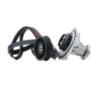 RIDEX 4172P0050 Pompa acqua + Kit cinghia Poly V