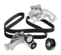 RIDEX 4172P0095 Pompa acqua + Kit cinghia Poly V