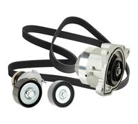 RIDEX 4172P0102 Pompa acqua + Kit cinghia Poly V