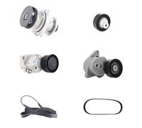 RIDEX 4172P0110 Pompa acqua + Kit cinghia Poly V