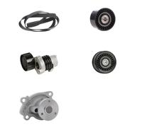 RIDEX 4172P0135 Pompa acqua + Kit cinghia Poly V