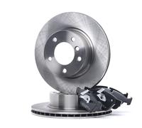 RIDEX Kit Dischi E Pastiglie Freno Anteriore per BMW 3 Sedan (E90) 1 Coupe (E82)