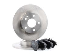 RIDEX Kit Dischi E Pastiglie Freno Anteriore per DACIA SANDERO II pieno 276mm