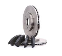 RIDEX Kit Dischi E Pastiglie Freno Anteriore per OPEL ASTRA J Astra J GTC (P10)