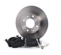 RIDEX Kit dischi e pastiglie per VW Polo Schrägheck (6R1, 6C1) Anteriore pieno