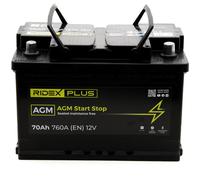 RIDEX PLUS 1S0007P Batteria 12V 70Ah 760A L3 B13 per VW Golf IV Schrägheck (1J1)