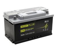 RIDEX PLUS 1S0028P Batteria 12V 75Ah 740A LB4 B13 per VW Passat Sedan (3C2)