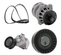 RIDEX PLUS 4172P0012P Pompa acqua + Kit cinghia Poly V